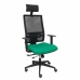 Καρέκλα γραφείου με κεφαλάρι P&C B10CRPC Σμαραγδένιο Πράσινο