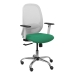 Chaise de Bureau P&C 354CRRP Blanc Vert Vert émeraude