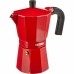 Cafeteira Italiana Monix M281709 6 Copos Vermelho Morango