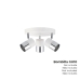 Lampadario EDM 32013 Moon Metallo Metallo / Vetro 50 W 20 x 7,6 x 12,6 cm Bianco