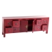 Tv-meubel ORIENTE Rood Hout Ijzer Hout MDF 130 x 24 x 50,5 cm