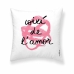 Cushion cover Decolores Amor en català 50 x 50 cm Cotton Catalan