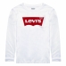 Детска Тениска с Дълъг Ръкав Levi's Batwing Бял