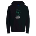 Tröja med huva Herr  JORPAL SWEAT HOOD FST  Jack & Jones 2310015  Svart