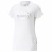 Camisola de Manga Curta Mulher Puma Ess+ Nova Shine Branco