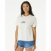 Kortærmet T-shirt Rip Curl Sun Relaxed Hvid