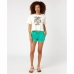 T-Shirt met Korte Mouwen Rip Curl Stay Wild  Wit