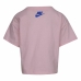 Barn T-shirt med kortärm Nike Knit  Rosa