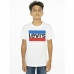 Jungen Kurzarm-T-Shirt Levi's Sportswear Logo Weiß