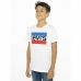 Jungen Kurzarm-T-Shirt Levi's Sportswear Logo Weiß