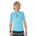 Tricou cu Mânecă Scurtă Copii Rip Curl Corps L/S Rash Vest  Albastru Lycra Surf