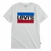 Kortærmet T-shirt til Børn Levi's Sportswear Logo Hvid