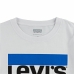 Kinder-T-Shirt met Korte Mouwen Levi's Sportswear Logo Wit