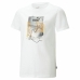 Camisola de Manga Curta Criança Puma Essentials+ Street Art Grap Branco