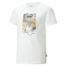 Dětské tričko s krátkým rukávem Puma Essentials+ Street Art Grap Bílý