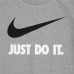 Detské Tričko s krátkym rukávom Nike Swoosh Jdi Ss  Sivá