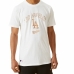 Heren-T-Shirt met Korte Mouwen New Era MLB Metallic Grapich Print Dodger Wit