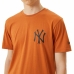 Maglia a Maniche Corte Uomo New Era  New York Yankees Marrone