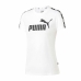 Maillot de Corps de Sport à Manches Coupe Puma Power Tee W Blanc