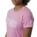 Damen Kurzarm-T-Shirt New Balance Essentials Celebrate Rosa