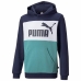 Bluza z kapturem Dziecięca Puma Essential Colorblock Ciemnoniebieski