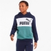 Hættetrøje til Børn Puma Essential Colorblock Mørkeblå