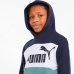 Kinderhoodie Puma Essential Colorblock Donkerblauw