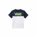 Kinder-T-Shirt met Korte Mouwen Vans Classic Block Donkerblauw