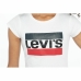 Kortærmet T-shirt til Børn Levi's Sportswea Hvid