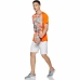 Heren-T-Shirt met Korte Mouwen Graphic Tee Shocking Puma  Graphic Tee Shocking Oranje