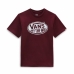 Kinder-T-Shirt met Korte Mouwen Vans Classic OTW Donkerrood