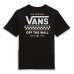 Kinder-T-Shirt met Korte Mouwen Vans Stackton Zwart