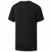 T-Shirt met Korte Mouwen voor kinderen Reebok Wor Zwart