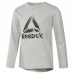 Camisola de Manga Comprida Criança Reebok Boys Training Essentials Cinzento claro