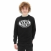 Herensweater zonder Capuchon Vans Off The Wall Zwart