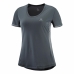 Dames-T-Shirt met Korte Mouwen Salomon Agile Donker grijs