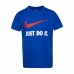 Camisola de Manga Curta Infantil Nike  NKB Swoosh  Azul