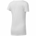 Kortærmet T-shirt til Kvinder Reebok Scoop Neck Hvid