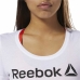 Dámské tričko s krátkým rukávem Reebok Scoop Neck Bílý