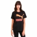 Dames-T-Shirt met Korte Mouwen Puma Classics Logo Tee Zwart