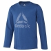 Detské tričko s dlhým rukávom Reebok Boys Training Essentials Modrá