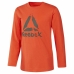 Koszulka z długim rękawem Dziecięca Reebok Boys Training Essentials Pomarańczowy