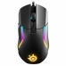 Rato Gaming SteelSeries 62551 Preto Multicolor Gaming Com cabo Luzes LED