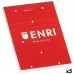 Notepad ENRI Red A4 80 Sheets 4 mm (5 Units)