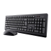 Tastiera e Mouse Wireless Trust Primo  Nero Monocromatica Inglese EEUU Qwerty US