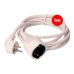 Cable alargador EDM 23200 Blanco 1 m