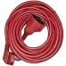 Cable alargador EDM 23601 Rojo 15 m Flexible