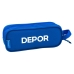 Portaoggetti Doppio R. C. Deportivo de La Coruña Azzurro Bianco 21 x 8 x 6 cm