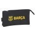 Trostruka pernica F.C. Barcelona Crna 22 x 12 x 3 cm