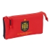 Dreifaches Mehrzweck-Etui RFEF Blau Rot 22 x 12 x 3 cm